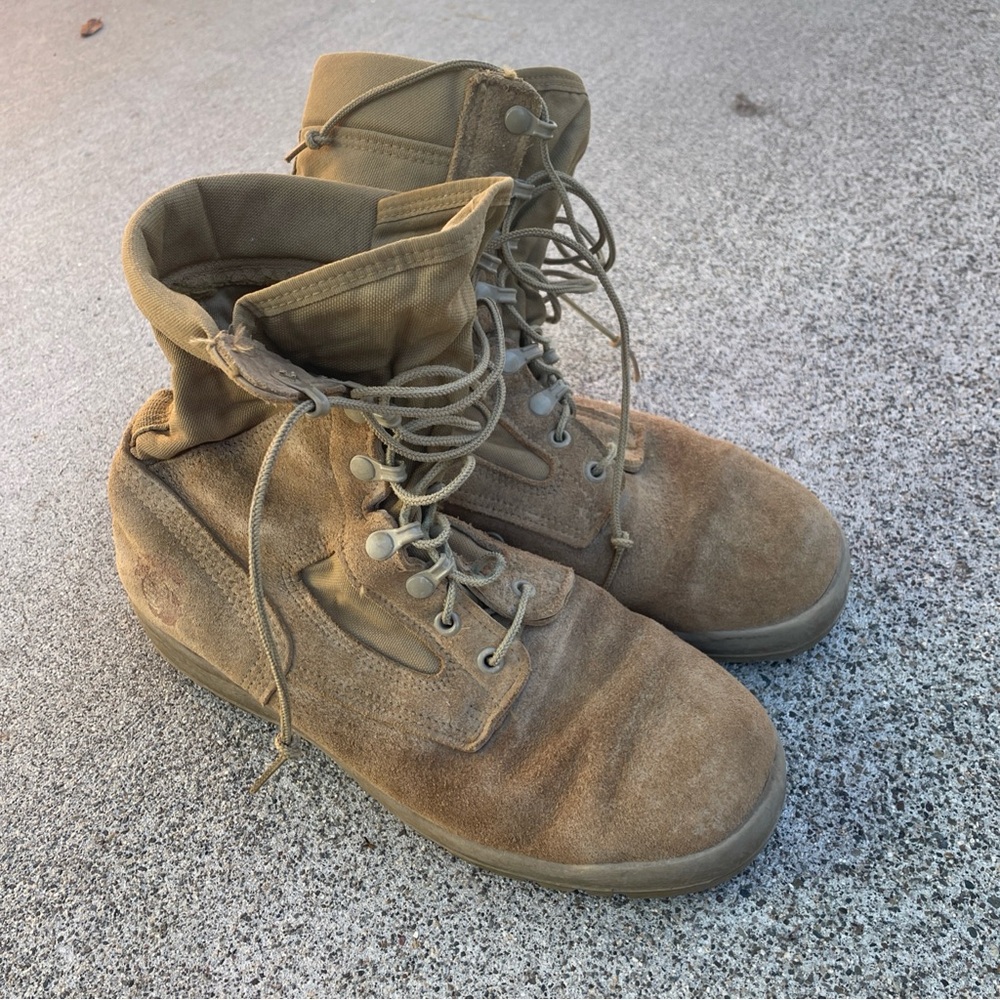 MCRAE US Marines Military Coyote Brown Combat Boots Hot Weather Size Mens 7.5W
